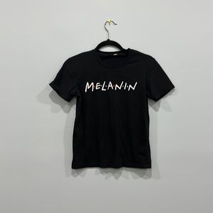 Cotton melanin short sleeve tshirt friends style BHM